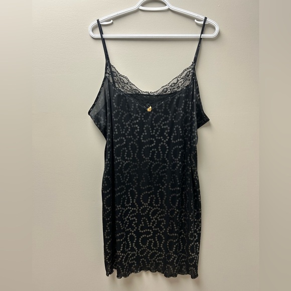 Women’s Black Lace Slip Night Gown - Picture 1 of 3